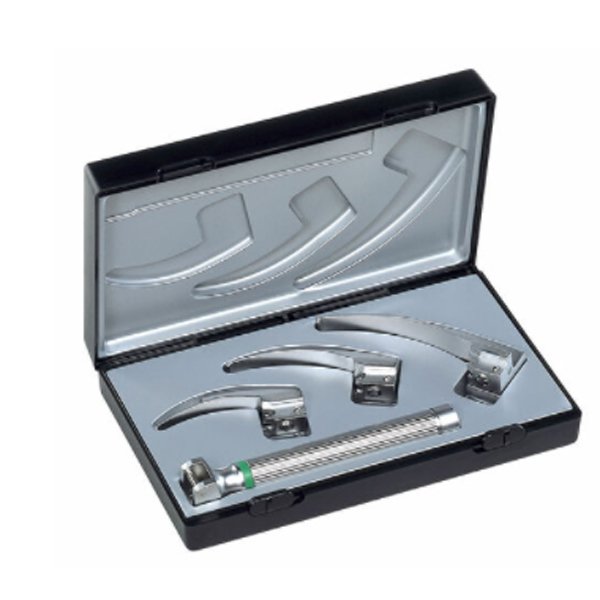 Laringoscop McIntosh Baby LED Ri-Integral, 2.5 V, maner tip AA, lame 0, 1, 2, Riester - medizone.ro